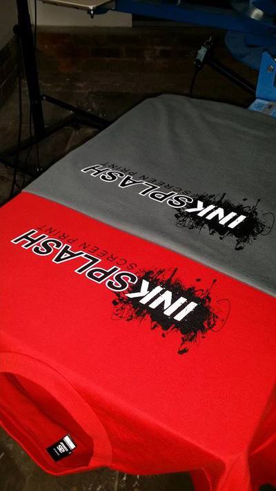 Ink Splash Screen Print, Logo, T-Shirt Printing