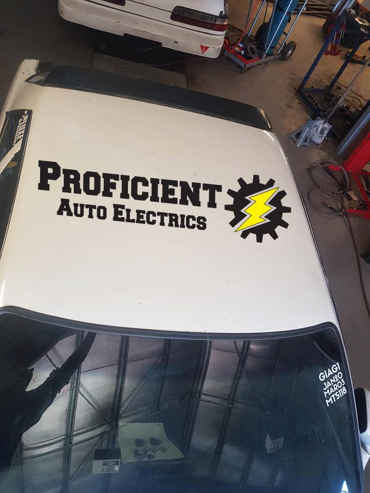 proficifent auto electrics-drift car-stickers-decal-car graphics-ink splash screen print